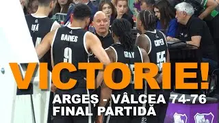 FC Arges - CS Valcea, final partidă, 74-76, 08.05.2025, LNBM #baschet #CSValcea #FCArges #playoffs