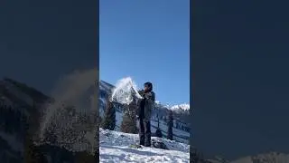 Exploring Snowy Kashmir Alone | Solo Mountain Journey #kashmir #mountains #snow #pahalgam #sonmarg