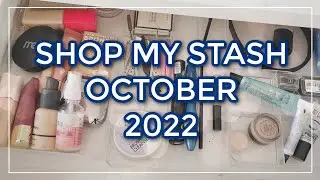 SHOP MY STASH OCTOBER 2022 // Mini reviews, new everyday makeup drawer + eyeshadow palettes