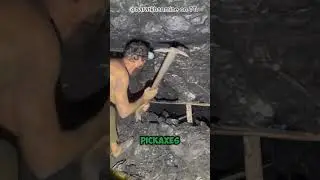 Small scale coal mining in south Asia.