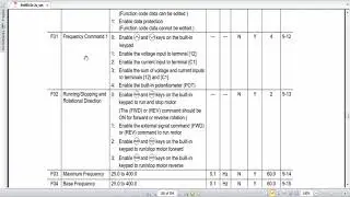 🔴 Fuji drive parameters settings  3 wire mode  Jog  Frequency command   Hindi