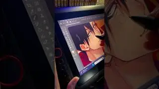 Trying the 13.3 Pro V2 from @XPPen  ft Kuroo #haikyuu #haikyuuedit #kuroo #manga #anime #digital