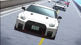 【MF GHOST 3rd Season &bull; EP2】Shun Aiba overtakes 2 cars simultaneously (GTR VS Lotus VS Alfa Romeo)