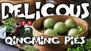 Making Traditional Chinese Qingming festival food 清明饼 无水印