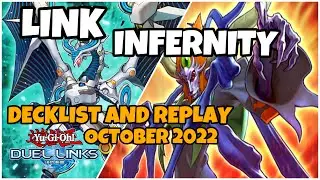 LINK INFERNITY DUEL LINKS : OCTOBER 2022 RANKED DUEL REPLAY AND DECKLIST [YUGIOH]