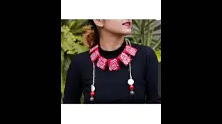 2021 handmade jewellery collection# Fabric jewellery# Handprint jewellery collection.
