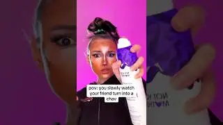you slowly watch your friend turn into a chav #satire #british #makeup