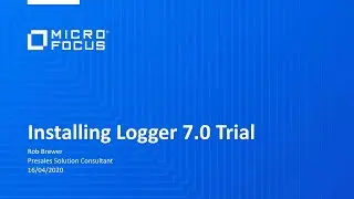 ArcSight Logger | Installing Logger 7.0 Trial