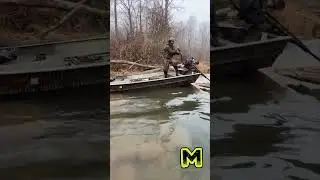 Mud-Skipper Iron Tail long tail mud motor pushed 1542 jon boat up river over dam with 670cc engine