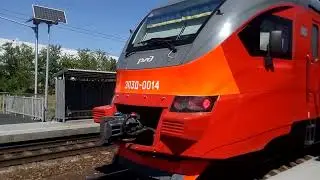 Electric train EP3D-0014 Sleeper impregnation - Tractor station at Akvarel station early August 2021