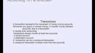Accounting tutorial - Double Entry Bookkeeping and GnuCash