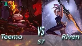 League of Legends - Devil Teemo vs Riven - S7 Ranked Gameplay (Season 7)