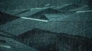 No Ads Rain Sounds for Sleeping – Deep Night Rain On the Tin Roof for Overthinking Shutdown