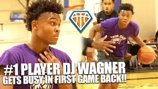 #1 SOPHOMORE DJ Wagner Gets Busy in First Game Back After COVID!! | Elite PG with CRAZY Playmaking