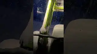 Snowy Night Drive ❄️🌙🚜 | Claas Arion 450 #claas #farmlife #winter #snow