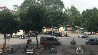 Old Tram Line Traffic Loop | Sunny Noon &bull; Slow Traffic ASMR (No Talking)