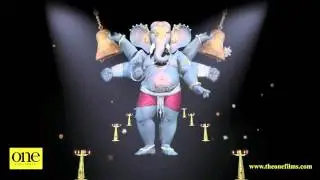3D Holographic Film of Shree Ganesha on Ganesh Chaturthi