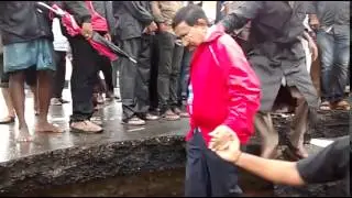 Minister Narayana visit in Cyclone Effect areas Nellore District