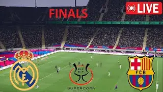 🔴LIVE : FC BARCELONA vs REAL MADRID | SPANISH SUPER CUP FINAL 25/26 | PES21 Simulation Gameplay