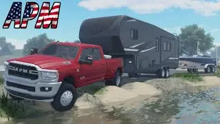 Кемпинг и катание на лодках в APM! | Американские равнины: Mudding в Roblox