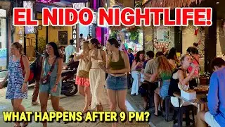 El Nido, Palawan Nightlife After 9 PM 🇵🇭 Best Night Walk in Palawan Philippines 2026