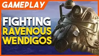 Fallout 76 BETA - Killing A High Level Wendigo For Powerful Loot Gameplay