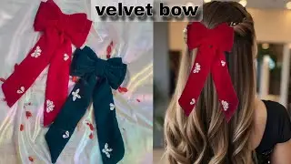Luxury Velvet Hair Bow for Winter 🔥 | Latest Fashion Hair Accessories Collection #latestcollection 