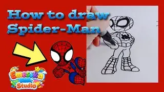 How To Draw Cartoon Spider-Man 