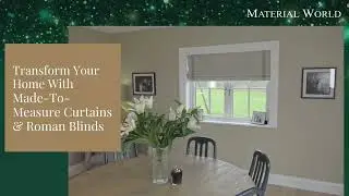 Предрождественская доставка: шторы и римские шторы на заказ | Material World Ireland
