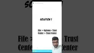 Solve Macro error in Excel !! Latest 2023 Excel 365