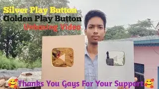 Golden Play Button Unboxing 😍 | YouTube 1M Subscribers Award | Full Review & Experience