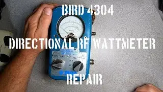Bird electronics 4304 directional RF wattmeter repair - No slugs required 25mhz - 1ghz ham radio