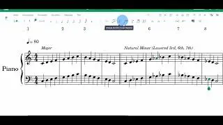 Alyssa Building Major to Parallel Minor Scales (3 types)