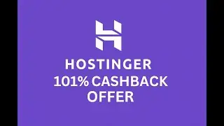 Hostinger 101% Cashback OFFER 🔥 FREE Hosting Offer