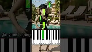 Brainrot Song (Feat. Party Tunes) | Easy Piano Tutorial #shorts