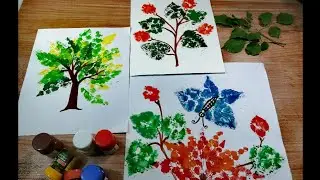 Print making drawing |step by step Print making ideas at home for KVS students |