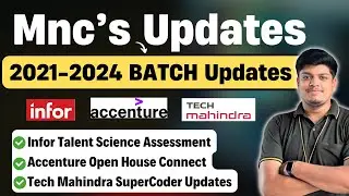 Accenture, Tech Mahindra, Infor: самые важные обновления экзаменов/интервью | ПАРТИЯ: 2021-2024 | Все обновления