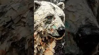 Polar bear #art #oilpainting #polarbear