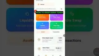 How to swap sidra token