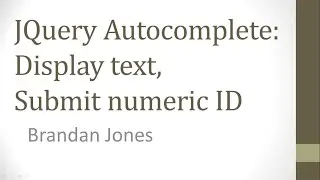 JQuery Autocomplete show label and submit value (ID) in Spring Boot