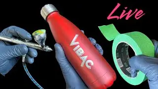 LiVE Customized Hydro Flask with TiME WARP Custom Paint