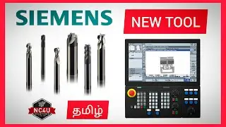 VMC Siemens Program - Create New Tool -808 828 840Dsl - Mastercam -தமிழில் -CNC  Training Coimbatore