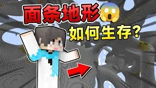 当MC地形变成面条状？！如何生存下去呢？我的世界