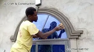 Window Arch Design || Learn All the Skills. Sand  Cement Sculpturing.