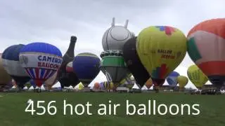 #MAB2017 456 hot air balloons! THE GRAND LINE! Mondial Air Balloons 2017