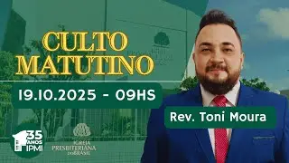 Vivendo pelo Esp&iacute;rito em um mundo dividido - G&aacute;latas 5:16-26 | Rev.Toni Moura I 19OUT2025