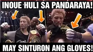 Inoue HULI sa PANDARAYA! MAY SINTURON ANG GLOVES! BAKLAS ANG TITOLO!