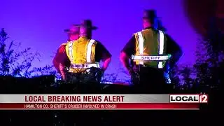 Hamilton County Sheriff's cruiser hit during pursuit on I-275