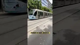 Tramway at Rabat, MOROCCO - May 2022. ❤️🇲🇦🚊#tramway #gate1travel #railfan #rabat #trains