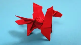 Origami Pegasus Horse  How to make a horse out of paper